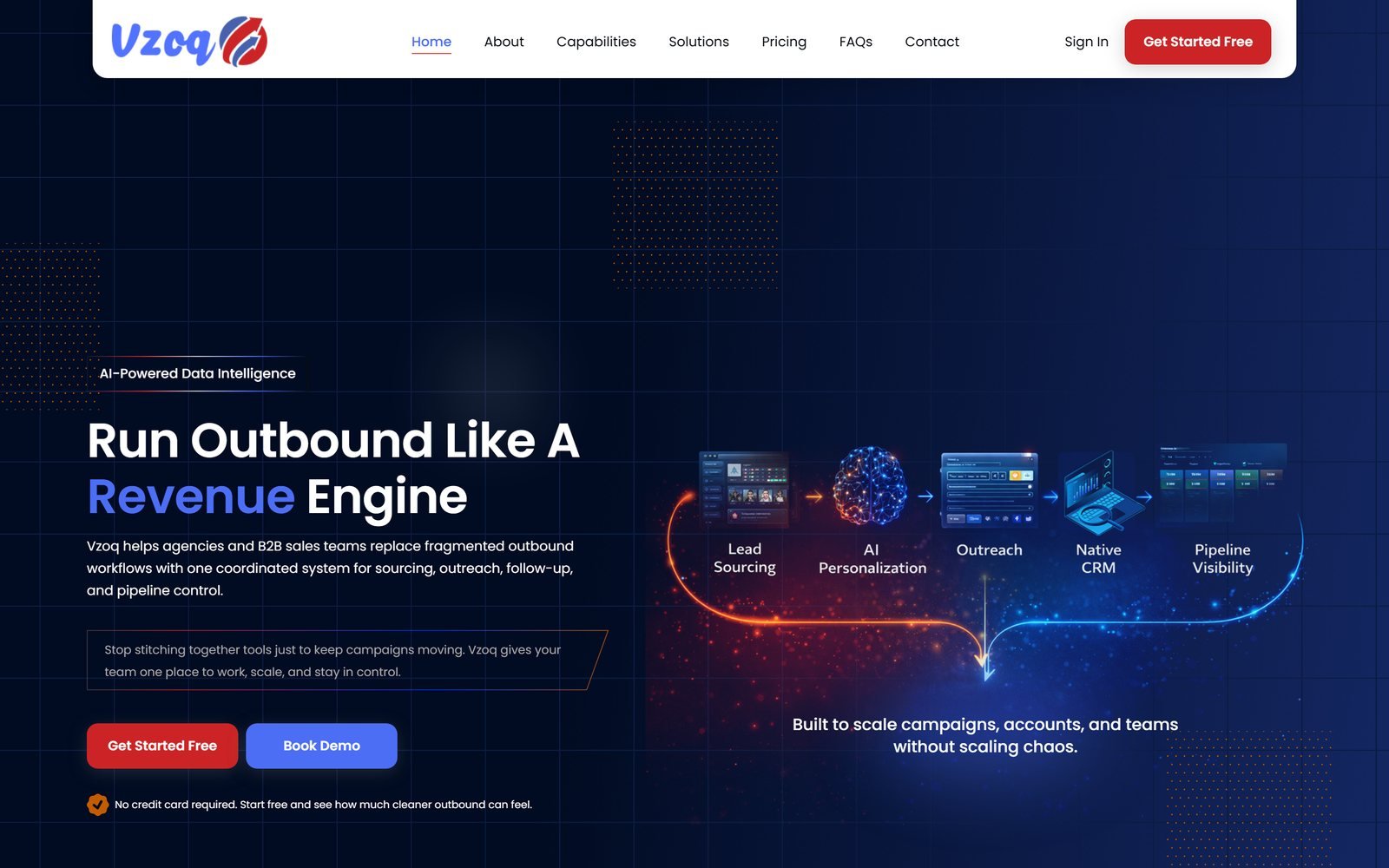Vzoq homepage